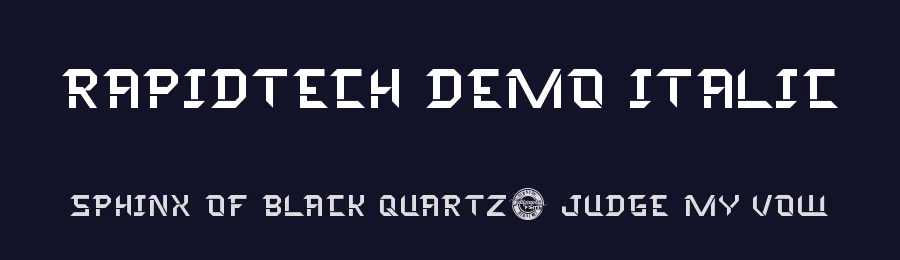 Rapidtech Demo Italic by Shalsha & Suci Anita — Display Font — thumbnail 2