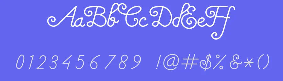 RaquellaMonoscript by Fontdation — Script Font — thumbnail 3