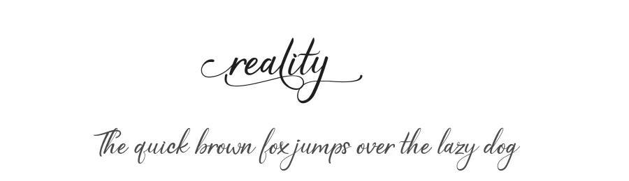 reality by Gilar Studio — Sans Font