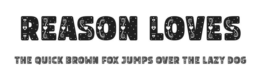 Reason Loves by Situjuh Nazara — Display Font