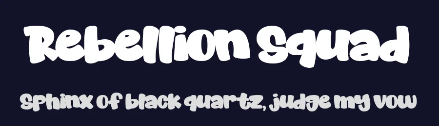 Rebellion Squad by Situjuh Nazara — Display Font — thumbnail 2