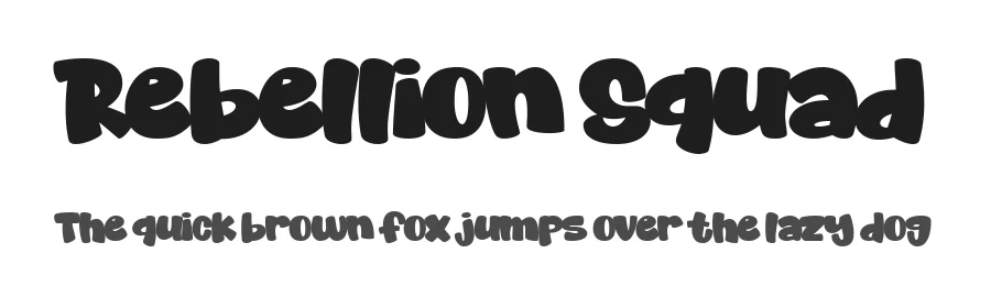 Rebellion Squad by Situjuh Nazara — Display Font