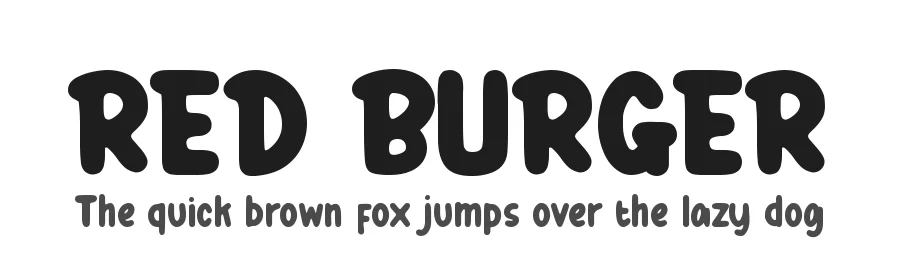RED BURGER by Muhamad Yusron  Billah — Display Font
