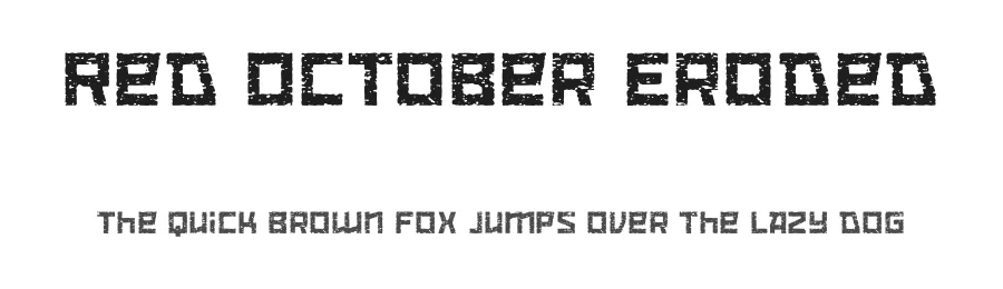 Red October Eroded by Ivan Filipov, neogrey creative — Sans Font