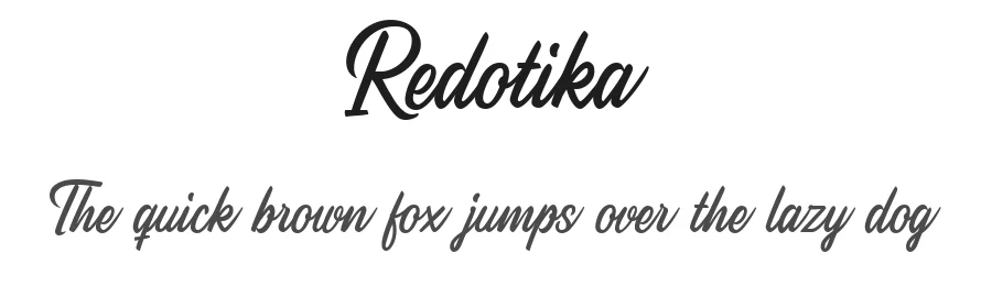 Redotika by Ali Hamidi — Sans Font
