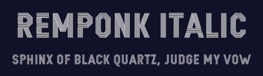 REMPONK Italic by Situjuh Nazara — Display Font — thumbnail 2