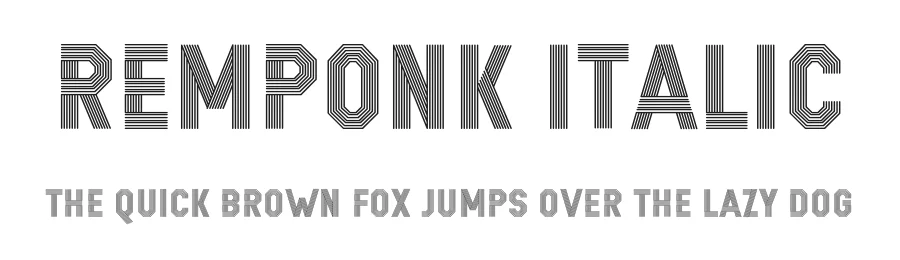 REMPONK Italic by Situjuh Nazara — Display Font