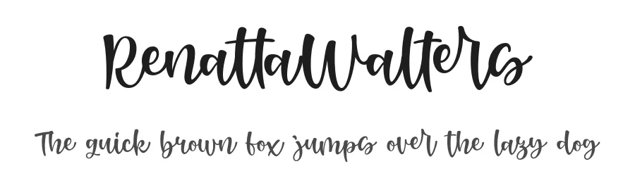RenattaWalters by M Arif Dwi Prasetyo & Eko Nurcahyo — Display Font