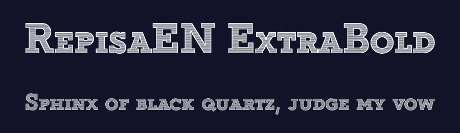 RepisaEN ExtraBold by Fernando Haro — Display Font — thumbnail 2