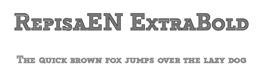 RepisaEN ExtraBold by Fernando Haro — Display Font