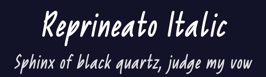 Reprineato Italic by Situjuh Nazara — Script Font — thumbnail 2