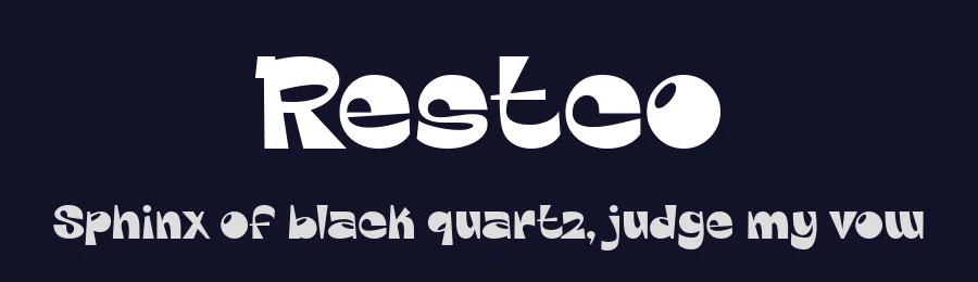 Restco by Situjuh Nazara — Display Font — thumbnail 2