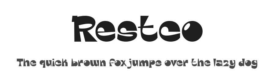 Restco by Situjuh Nazara — Display Font