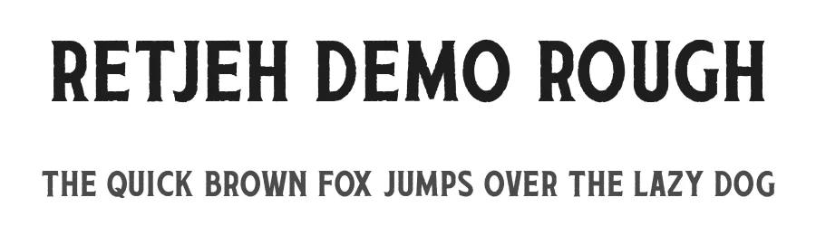 Retjeh Demo Rough by MuSan โ Sans Font
