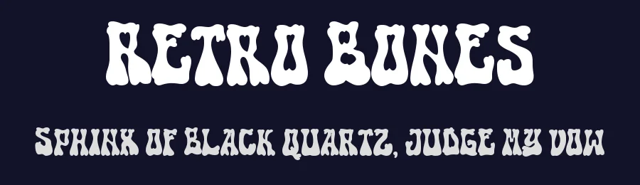 Retro Bones by Masa Aska Sanurumi — Display Font — thumbnail 2
