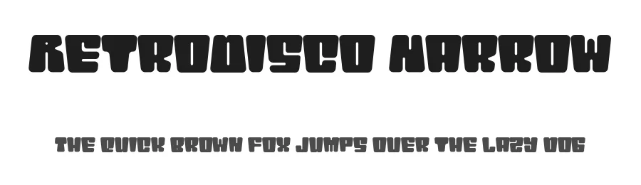 RetroDisco Narrow by Dharmas Studio — Display Font