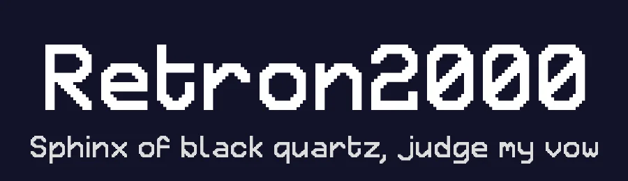 Retron2000 by Daymarius — Display Font — thumbnail 2