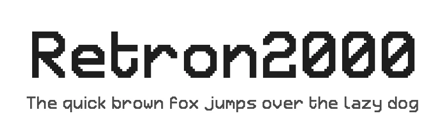 Retron2000 by Daymarius — Display Font