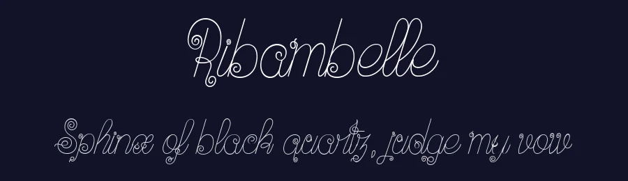 Ribambelle by dcoxy Medina Gregory — Display Font — thumbnail 2