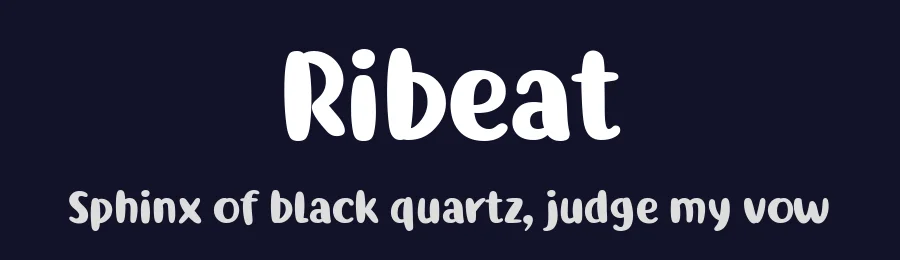 Ribeat by Situjuh Nazara — Display Font — thumbnail 2