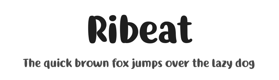 Ribeat by Situjuh Nazara — Display Font