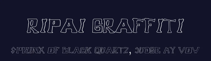 Ripai Graffiti by Mr NastZz — Display Font — thumbnail 2