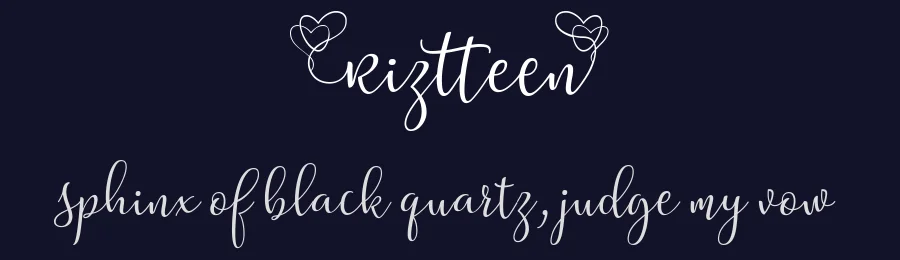 Riztteen by Situjuh Nazara — Script Font — thumbnail 2