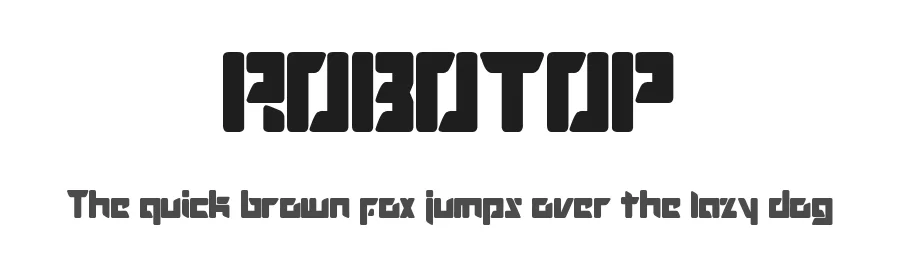 ROBOTOP by Sembodo Studio — Display Font