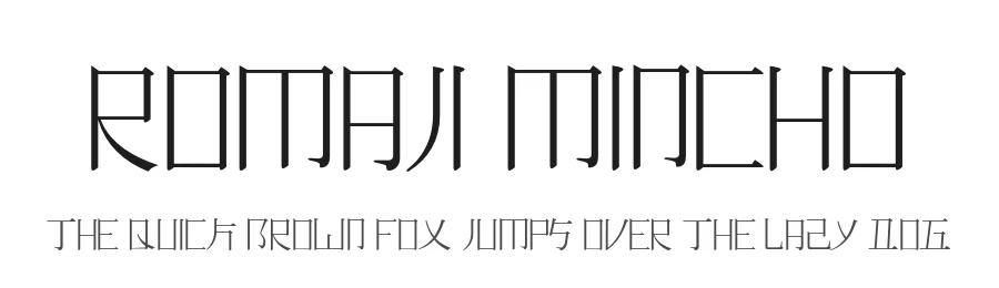 Romaji Mincho by Adrian Candela — Script Font