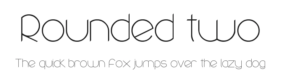 Rounded two by Fran Board β Display Font