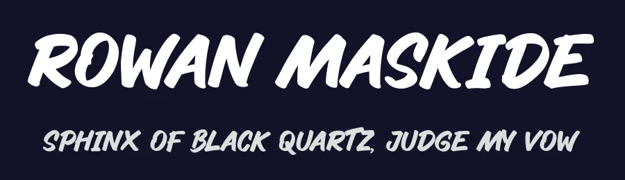 Rowan Maskide by M Arif Dwi Prasetyo & Eko Nurcahyo — Display Font — thumbnail 2
