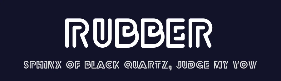 Rubber by Levi Szekeres — Display Font — thumbnail 2