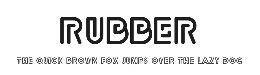 Rubber by Levi Szekeres — Display Font