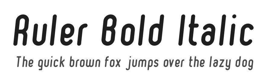 Ruler Bold Italic by Levi Szekeres — Display Font