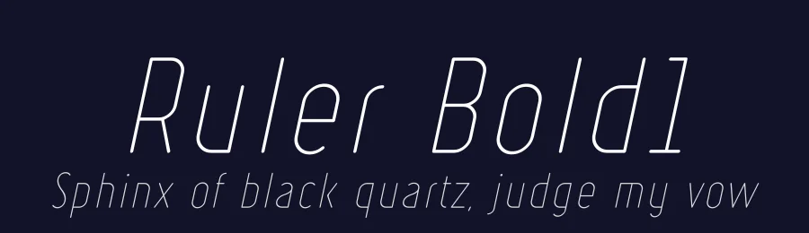 Ruler Bold1 by Levi Szekeres — Display Font — thumbnail 2