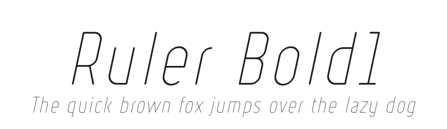 Ruler Bold1 by Levi Szekeres — Display Font
