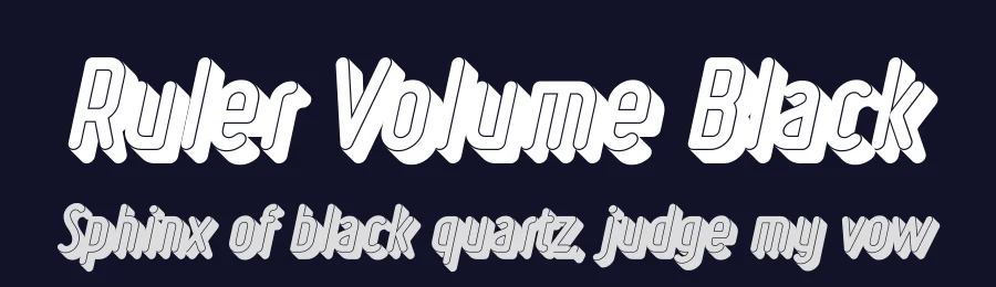 Ruler Volume Black by Levi Szekeres — Display Font — thumbnail 2