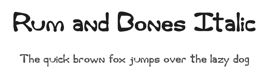 Rum and Bones Italic by Joseph Dawson — Script Font