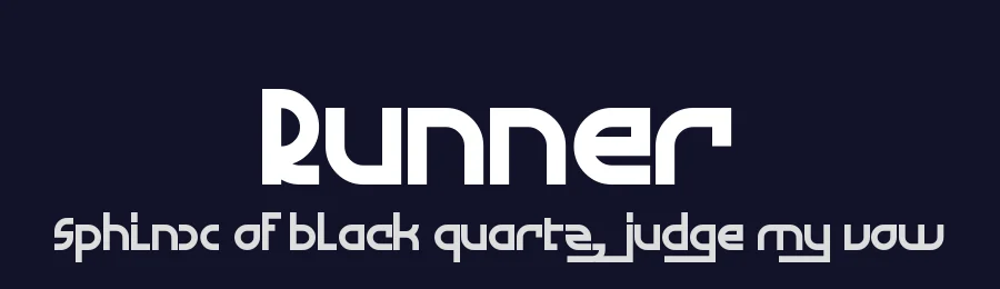Runner by Dmitriy Sychiov — Display Font — thumbnail 2