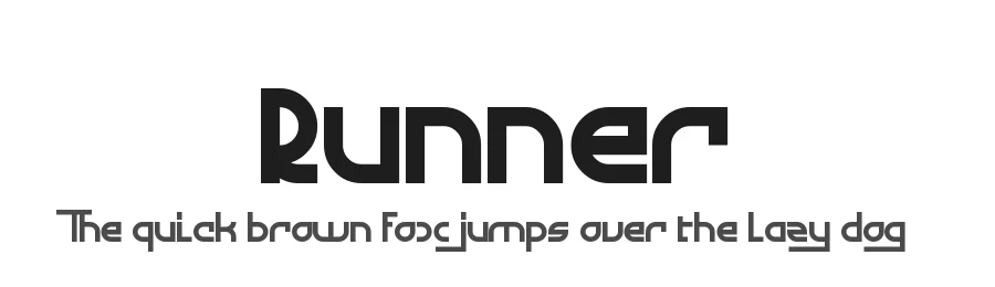 Runner by Dmitriy Sychiov β Display Font