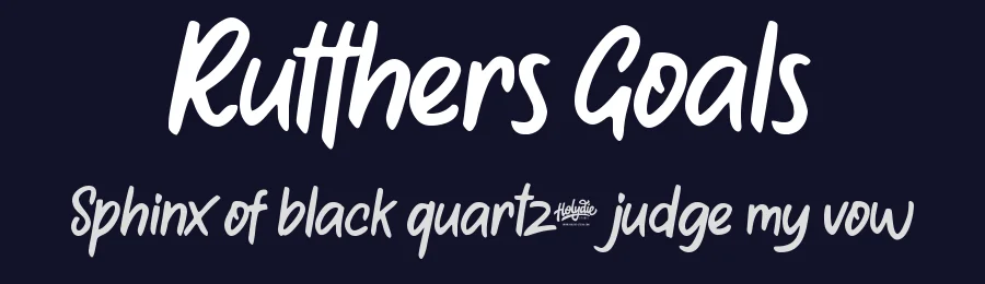 Rutthers Goals by Yugo Priyat Moko (Holydie Studio) — Script Font — thumbnail 2