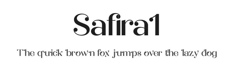 Safira1 by Heru Utama Putra — Display Font