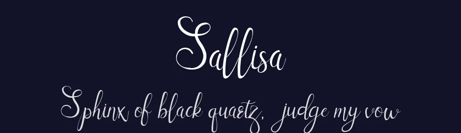 Sallisa by Pandanwangi — Sans Font — thumbnail 2