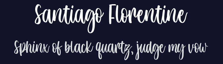 Santiago Florentine by M Arif Dwi Prasetyo & Eko Nurcahyo — Sans Font — thumbnail 2