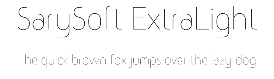 SarySoft ExtraLight by Zainelabdeen  Mustafa — Sans Font