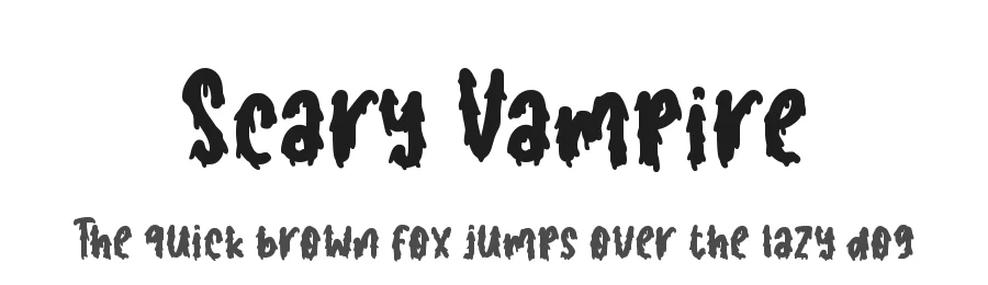 Scary Vampire by Muhamad Yusron  Billah — Display Font