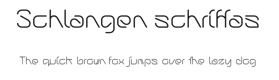 Schlangen schriftas by Gabrieliusmackevičius — Display Font