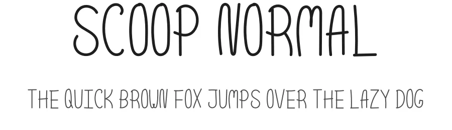 Scoop Normal by Saqib Ahmad — Script Font