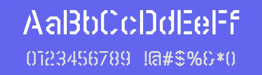 Scriber BoldStencil by Jonathan Hill — Display Font — thumbnail 3