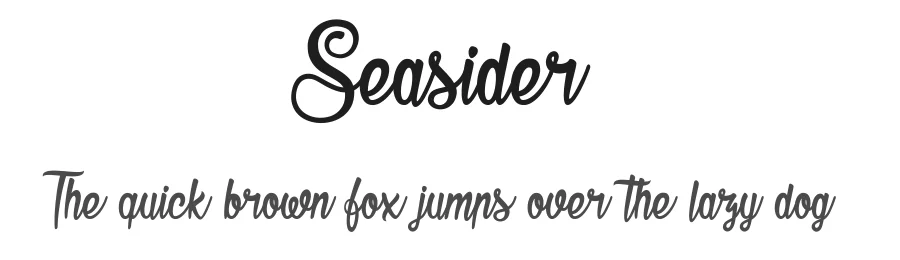 Seasider by dcoxy Medina Gregory — Display Font
